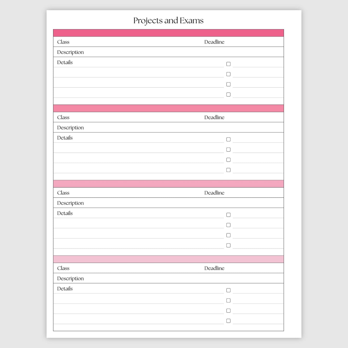 The Academic Vertical Planner - Coquette