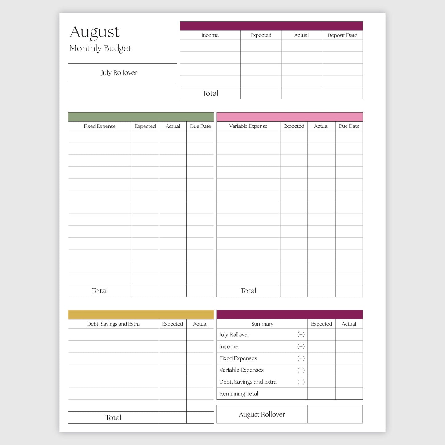 The Works Daily Planner - Wildflowers
