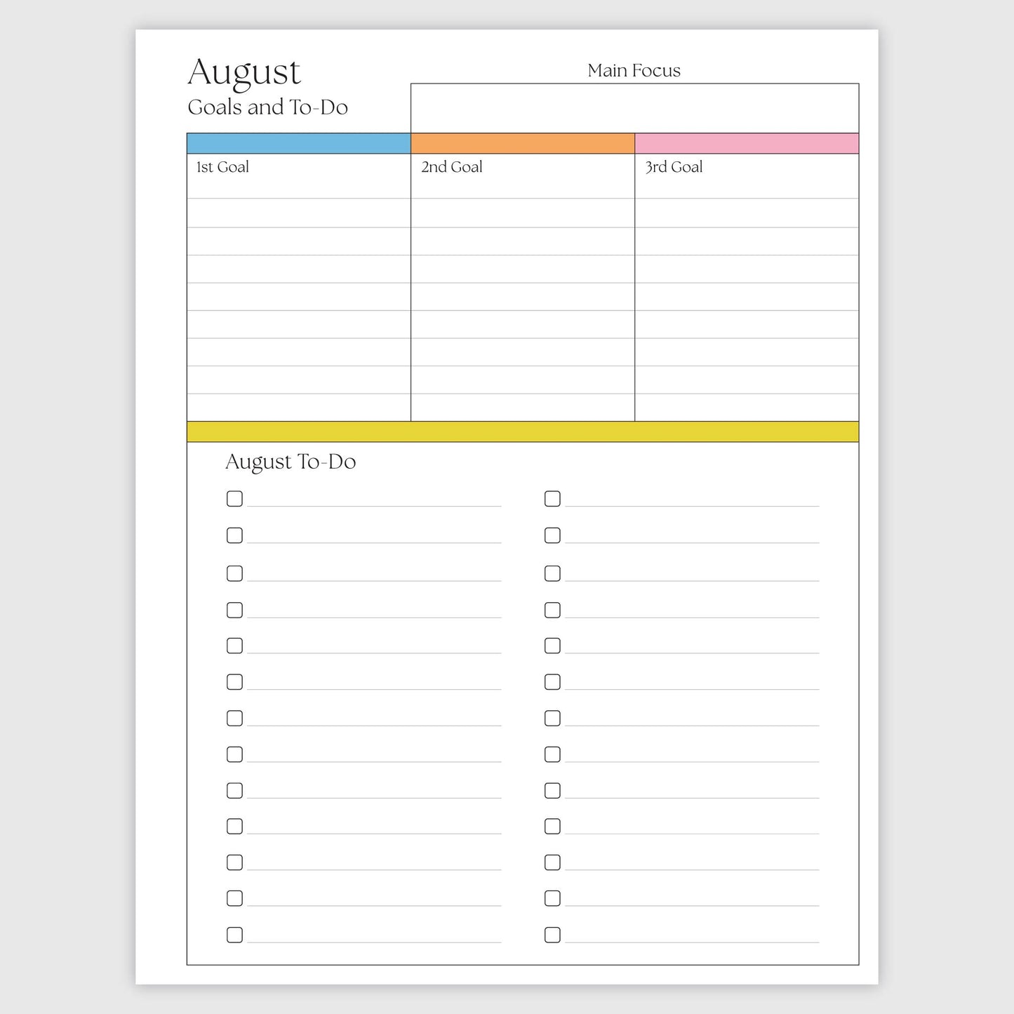 The Works Horizontal Weekly Planner - Groovy