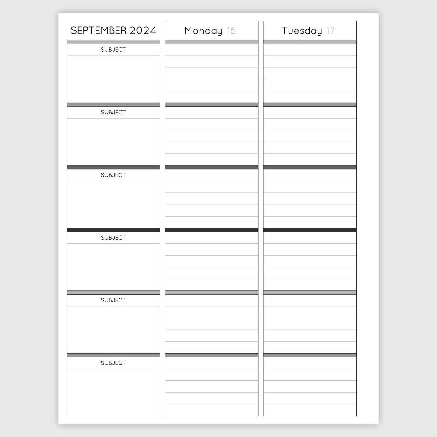 The Teacher Planner - Midnight