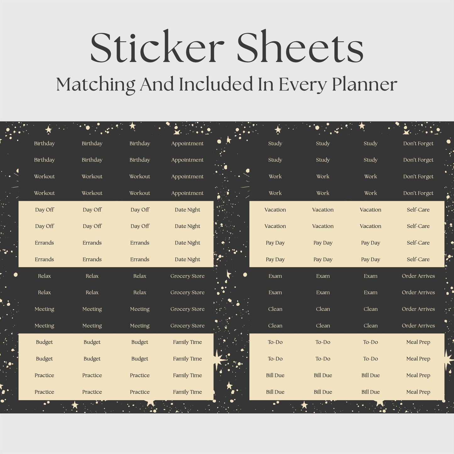 The Works Horizontal Weekly Planner - Cosmic