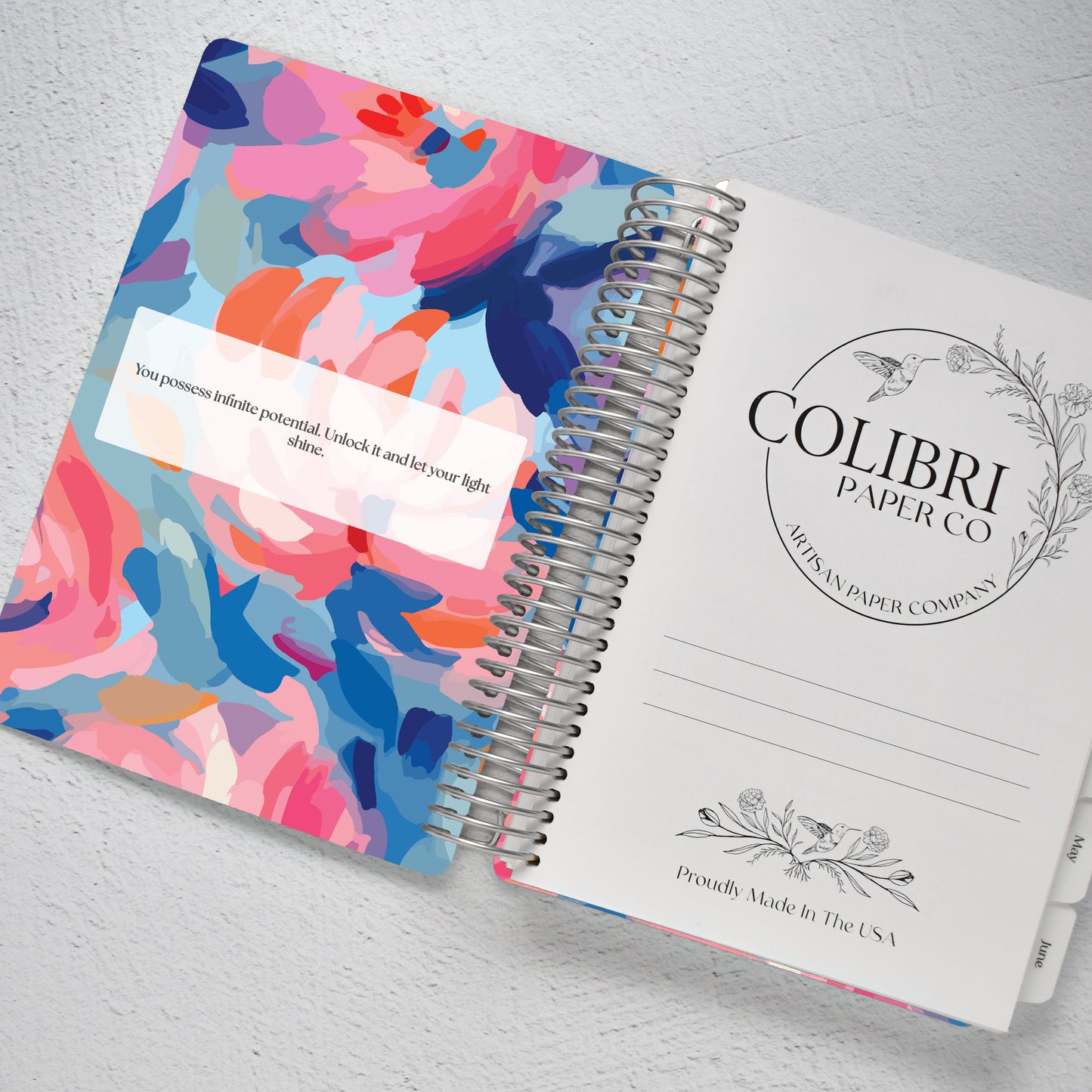 The Works Horizontal Weekly Planner - Blossom