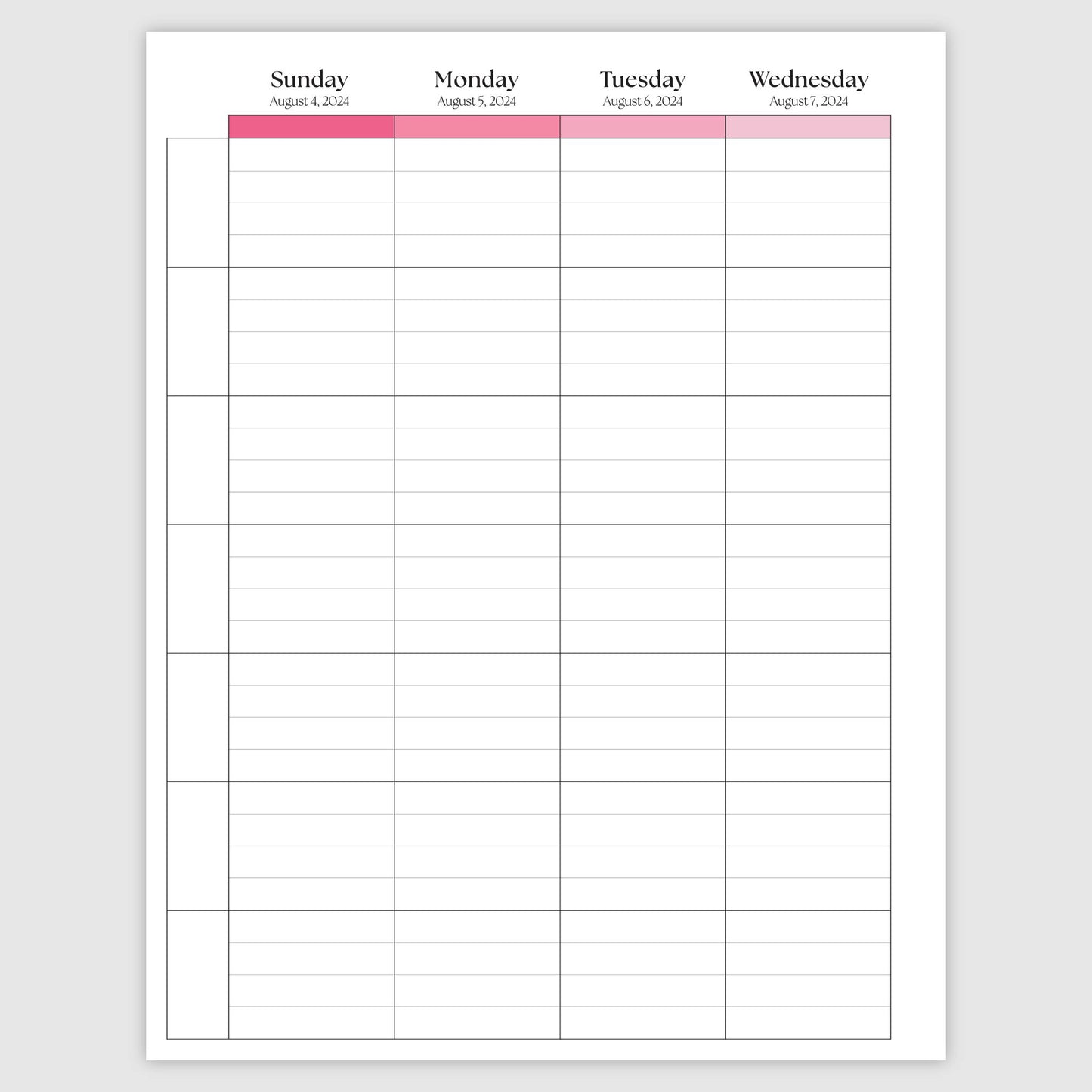 The Academic Vertical Planner - Coquette