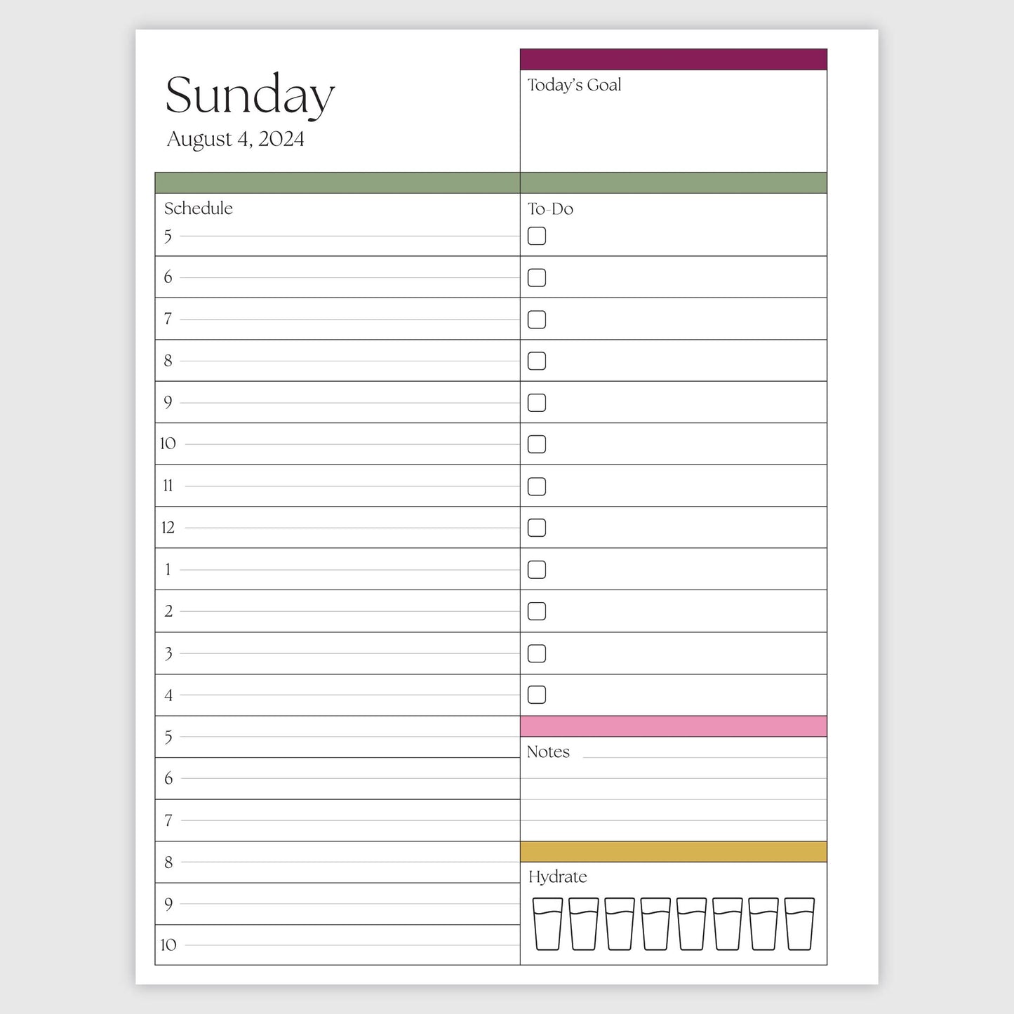The Works Daily Planner - Wildflowers
