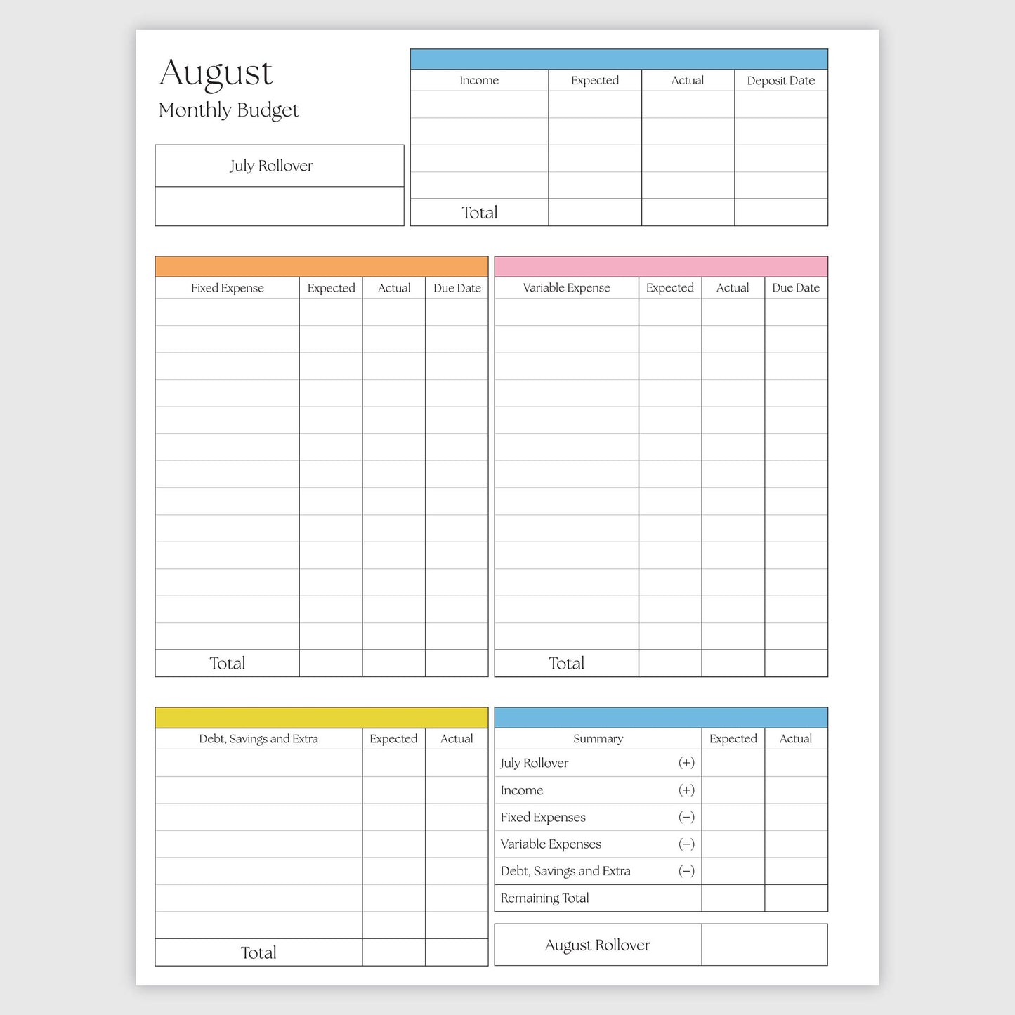 The Works Horizontal Weekly Planner - Groovy