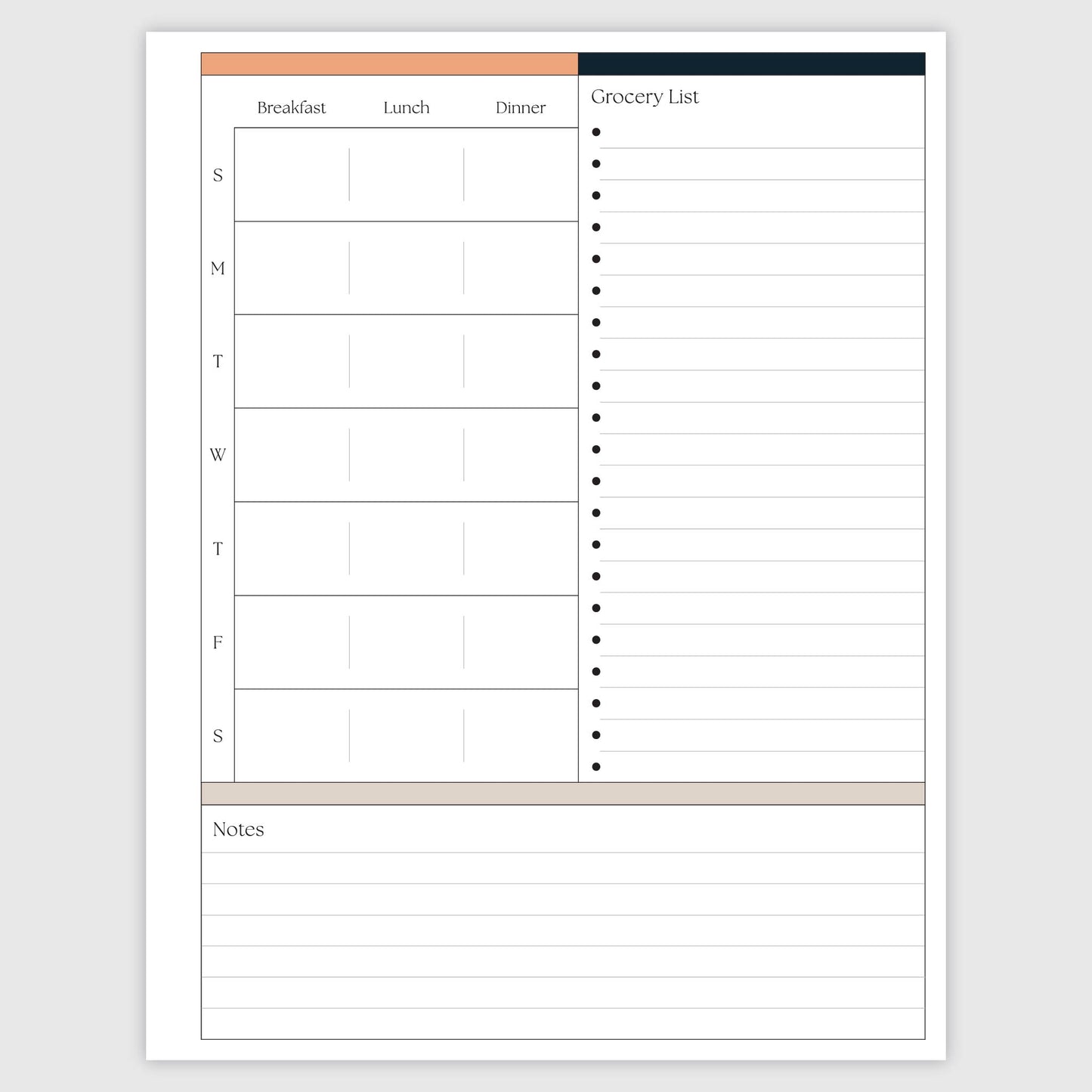 The Works Vertical Hourly Planner - Splattered