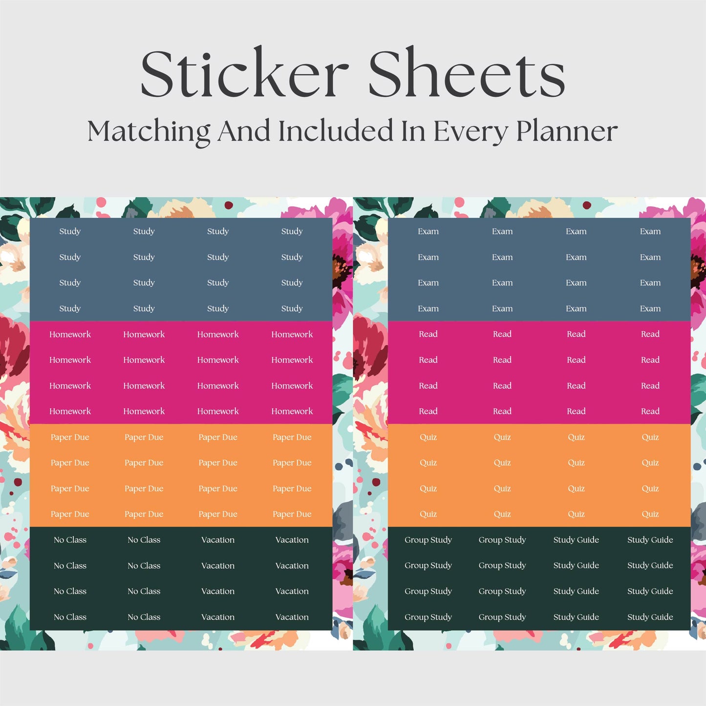The Academic Horizontal Planner - Begonia