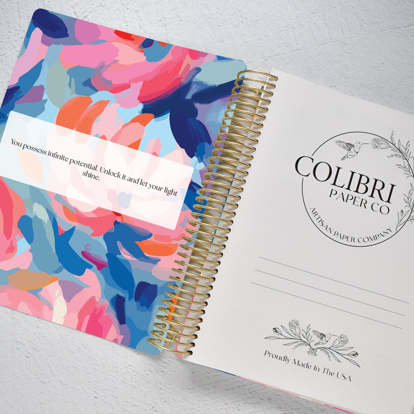 The Works Horizontal Weekly Planner - Blossom