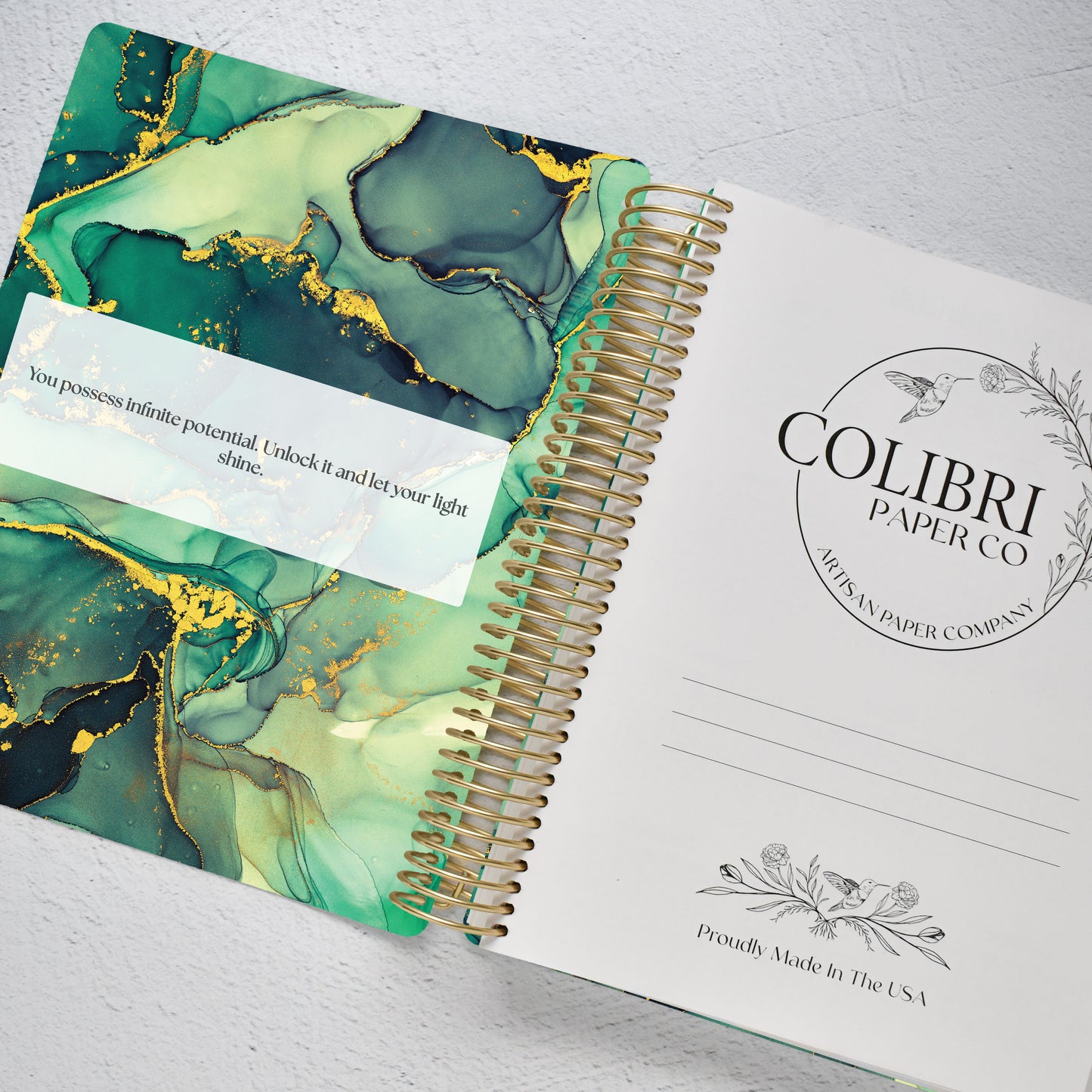 The Works Horizontal Weekly Planner - Emerald