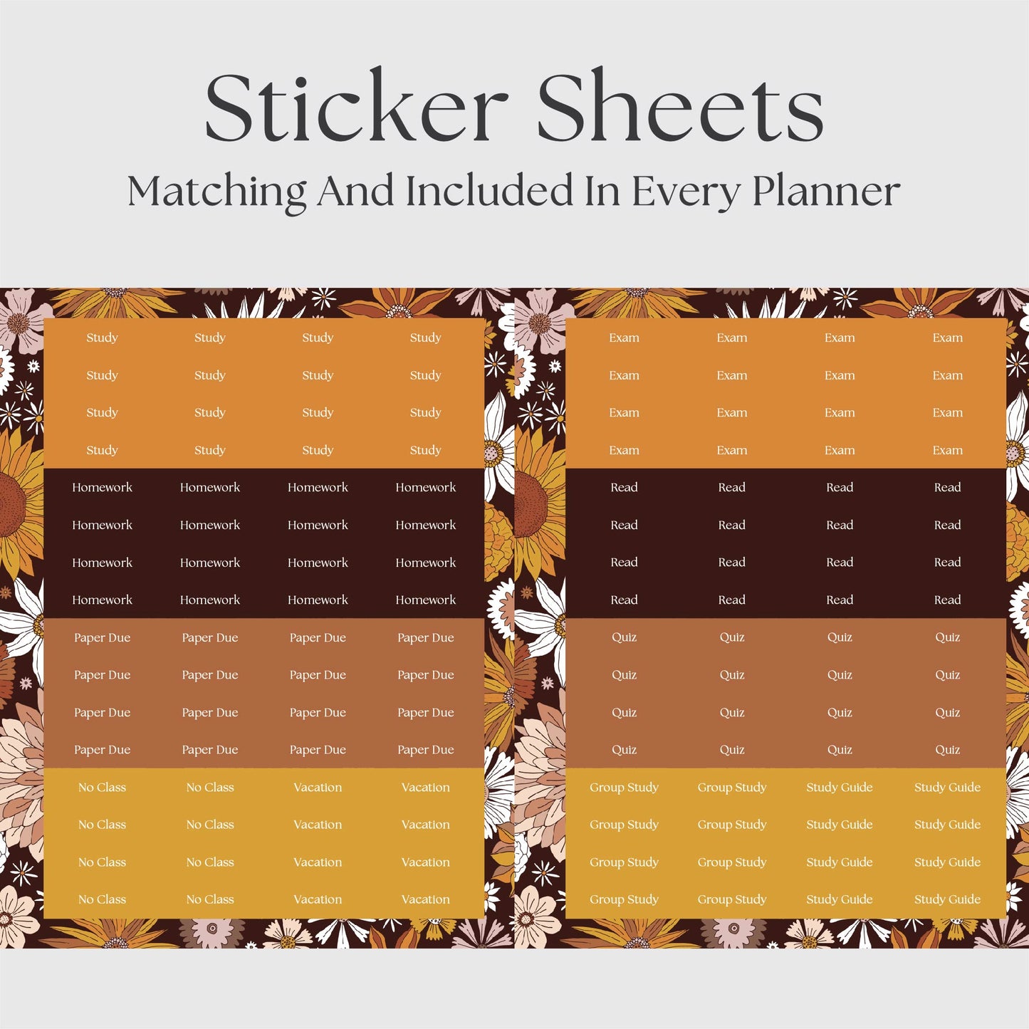The Academic Horizontal Planner - Daisy