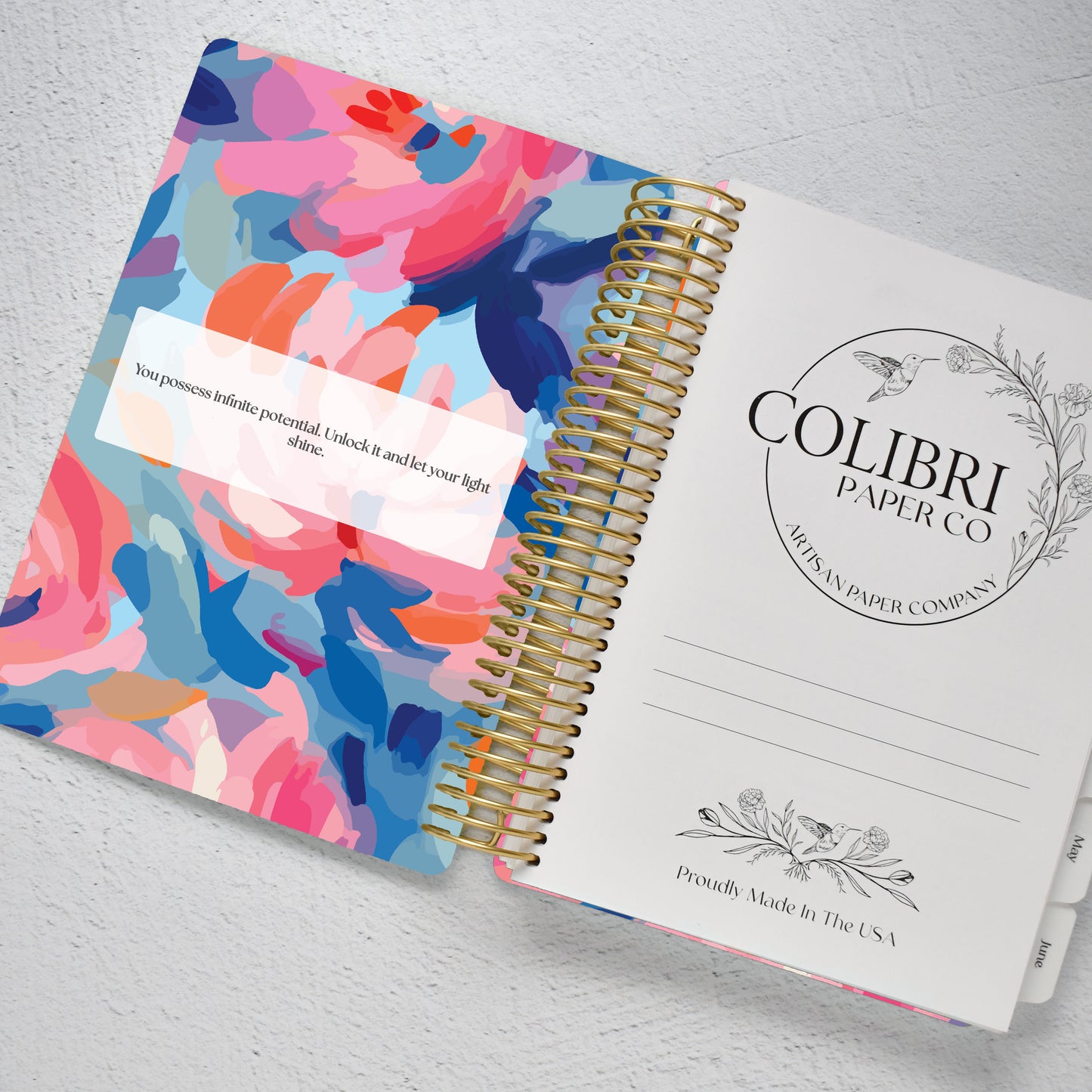 The Works Horizontal Weekly Planner - Blossom