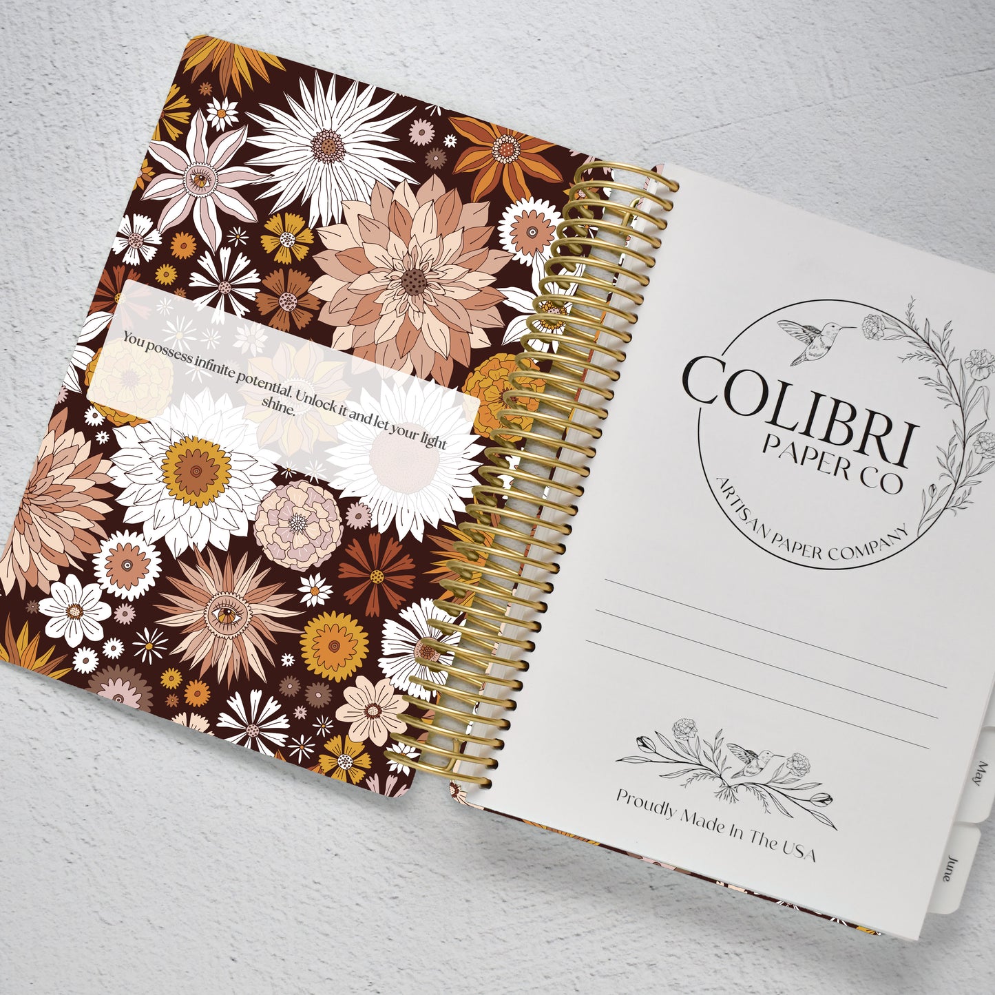 The Works Horizontal Weekly Planner - Daisy