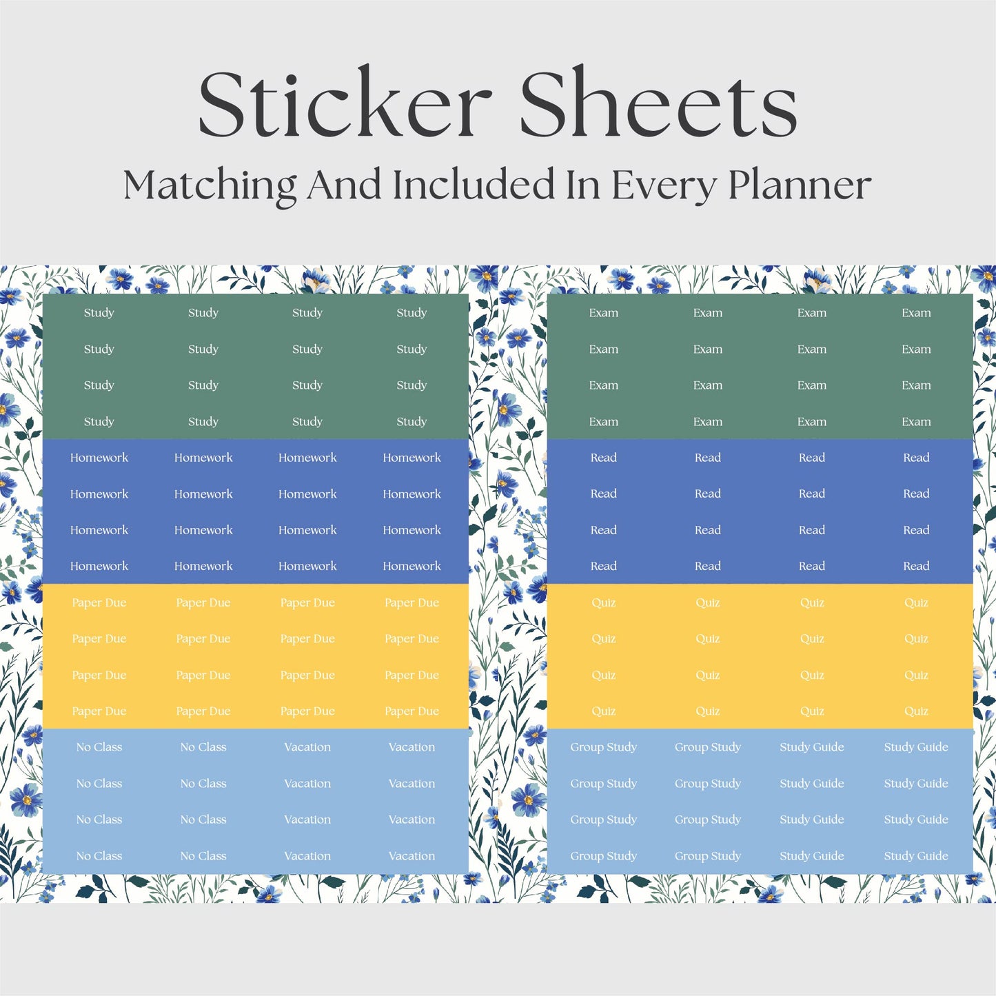 The Academic Horizontal Planner - Meadow