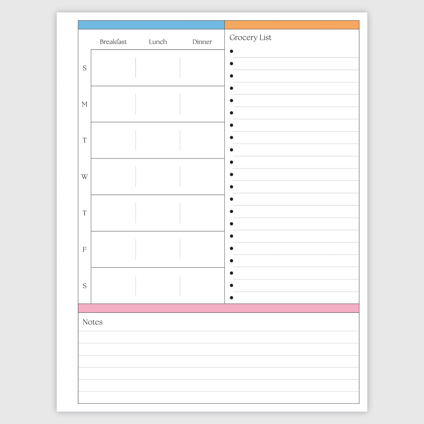The Works Horizontal Weekly Planner - Groovy