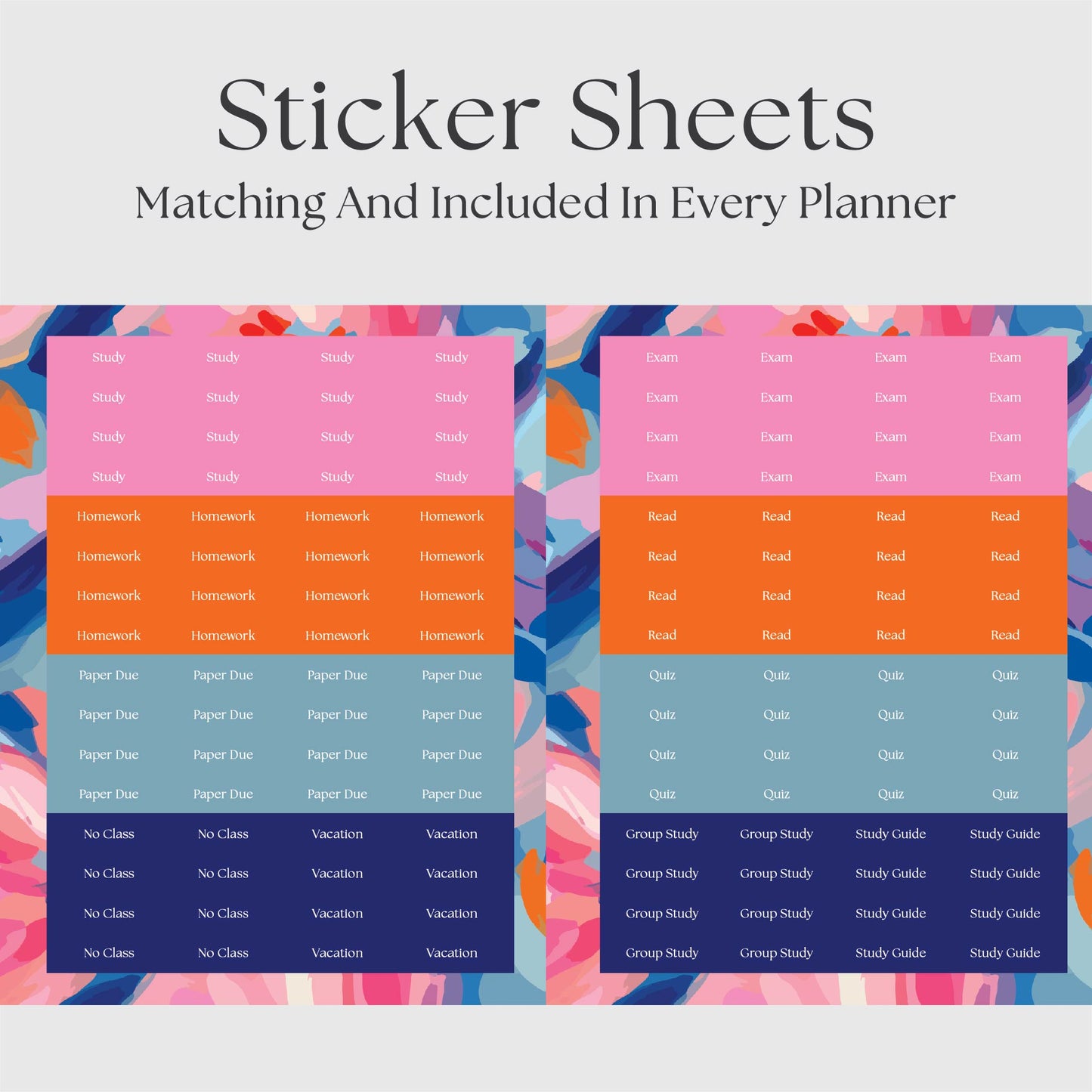 The Academic Vertical Planner - Blossom