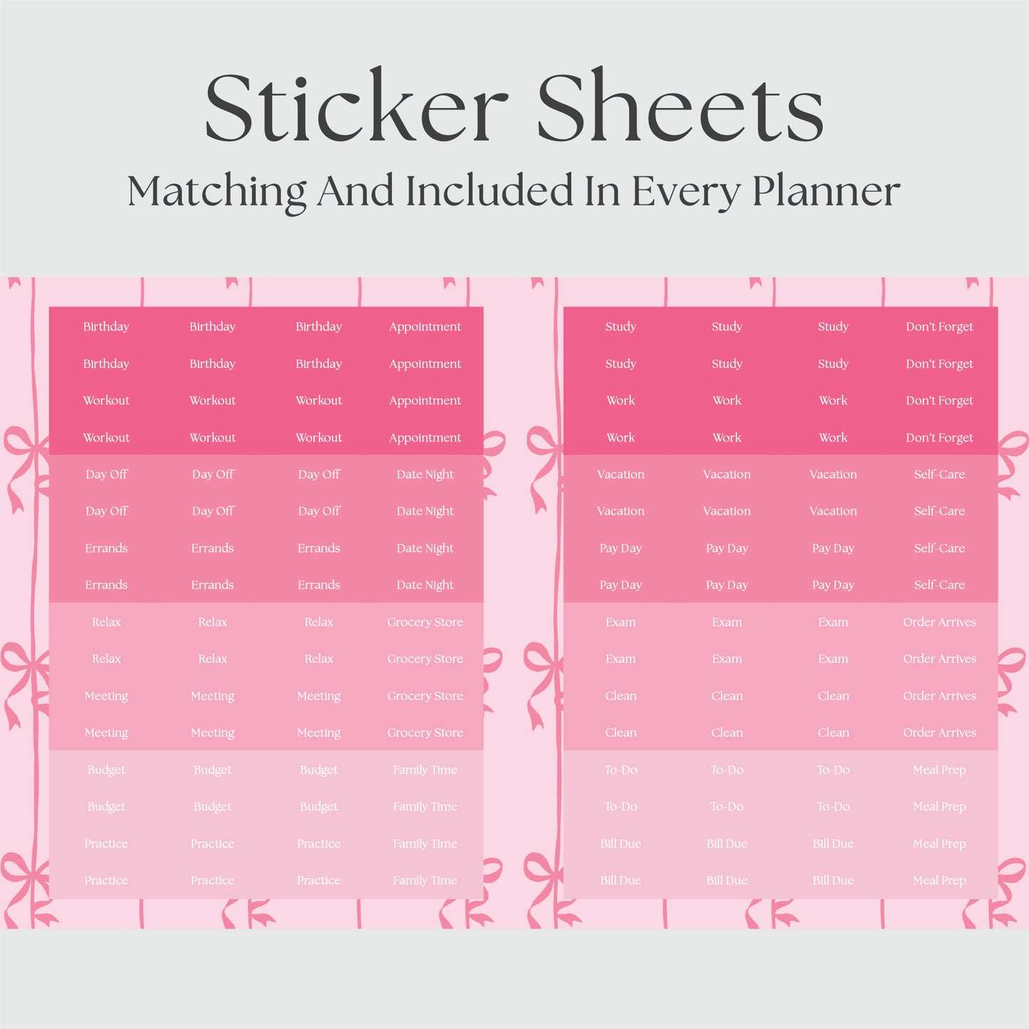 The Works Vertical Weekly Planner - Coquette