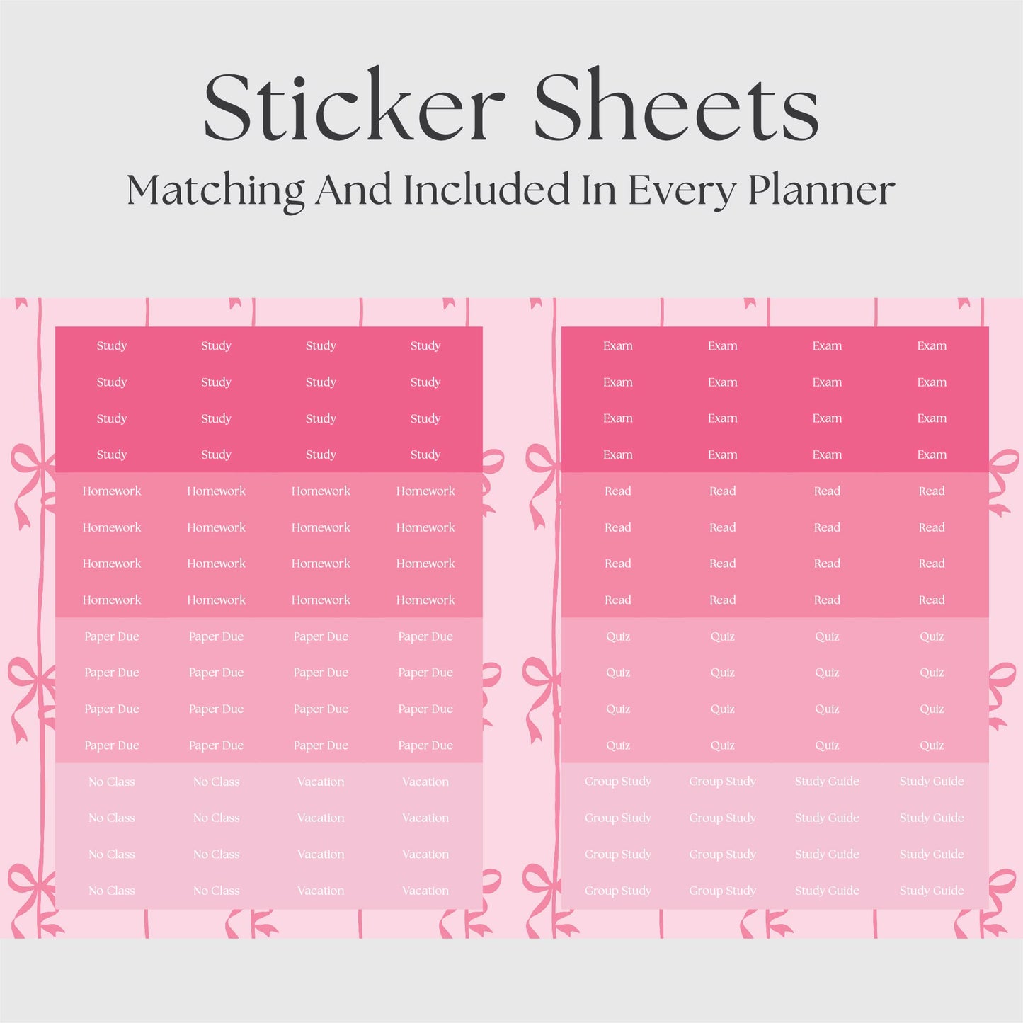 The Academic Vertical Planner - Coquette