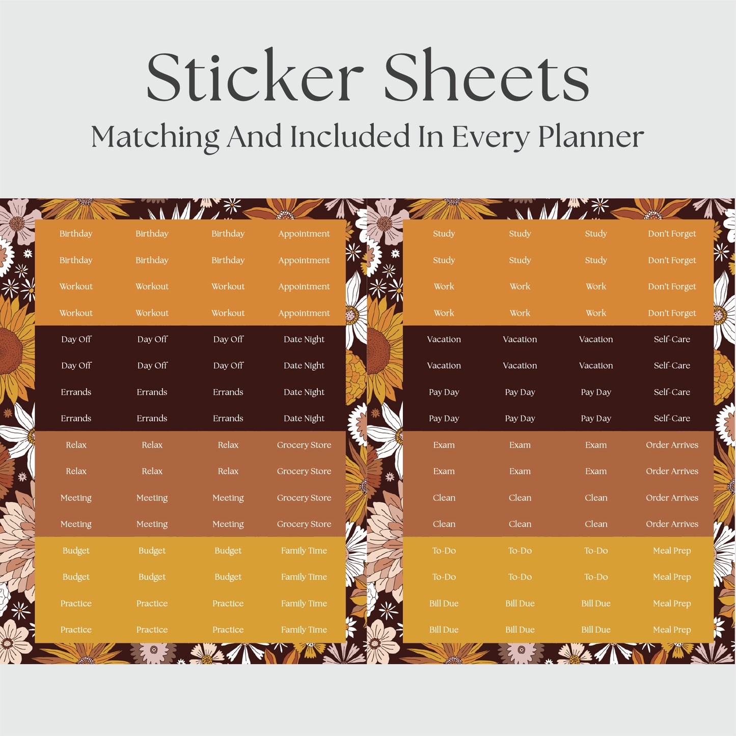 The Works Vertical Hourly Planner - Daisy