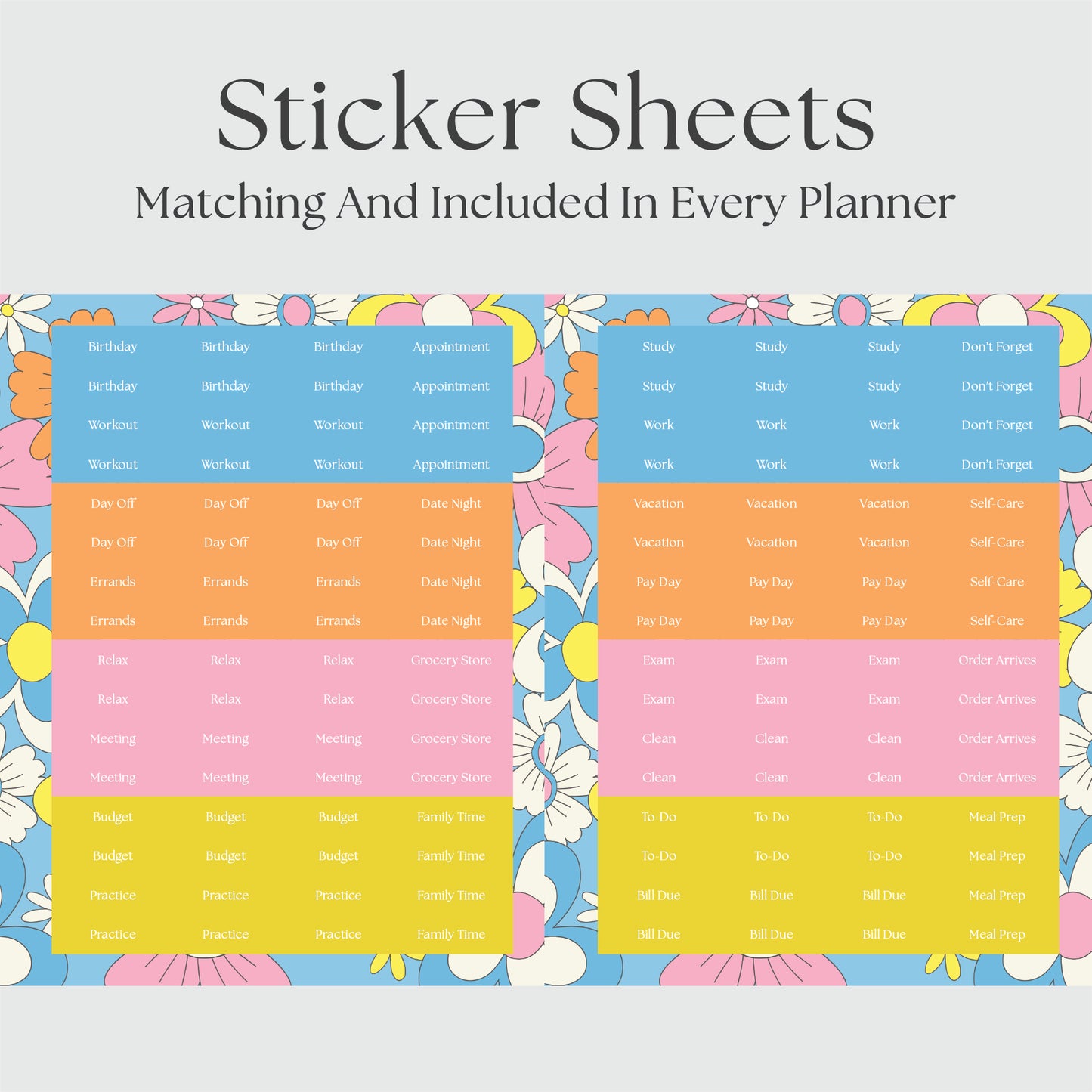 The Works Horizontal Weekly Planner - Groovy
