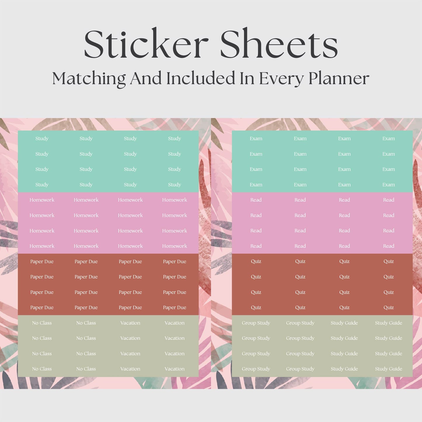 The Academic Vertical Planner - Palms