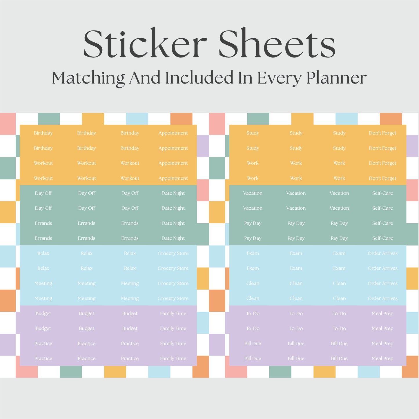 The Works Vertical Hourly Planner - Patchwork