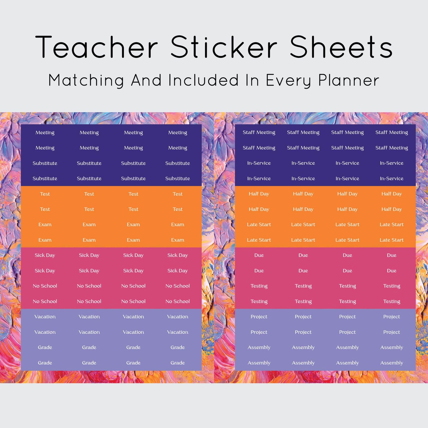 The Teacher Planner - Acrylic
