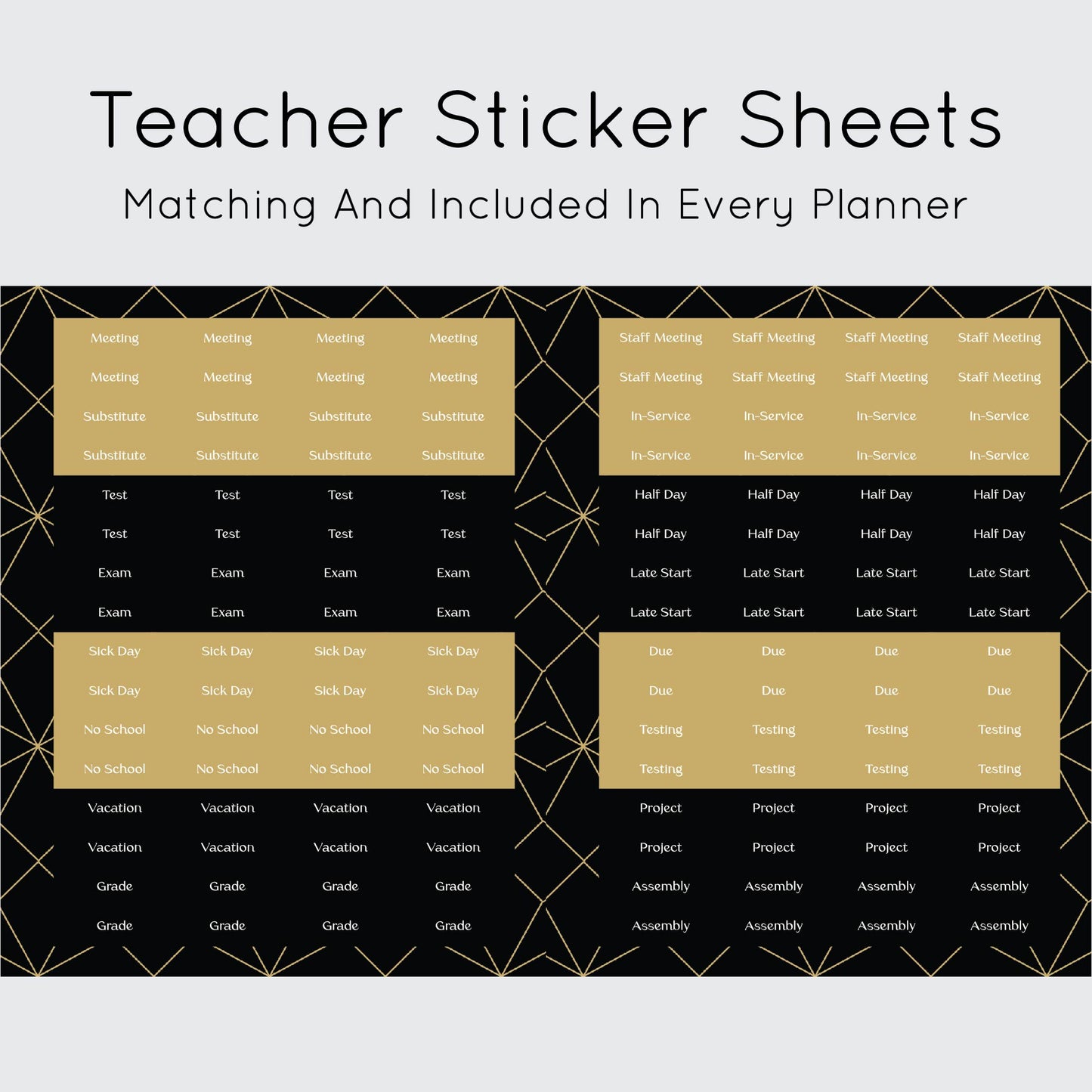 The Teacher Planner - Geo Abstract