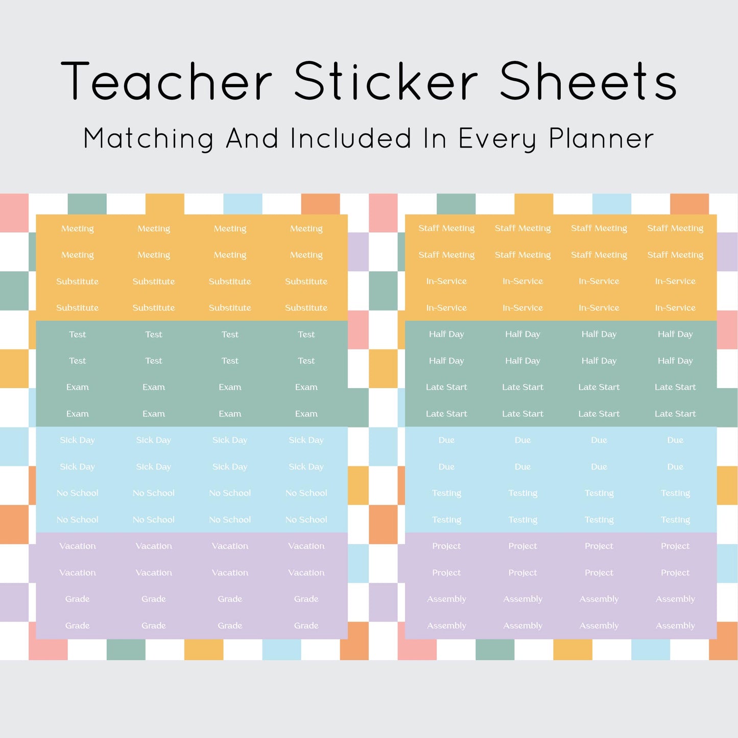 The Teacher Planner - Patchwork