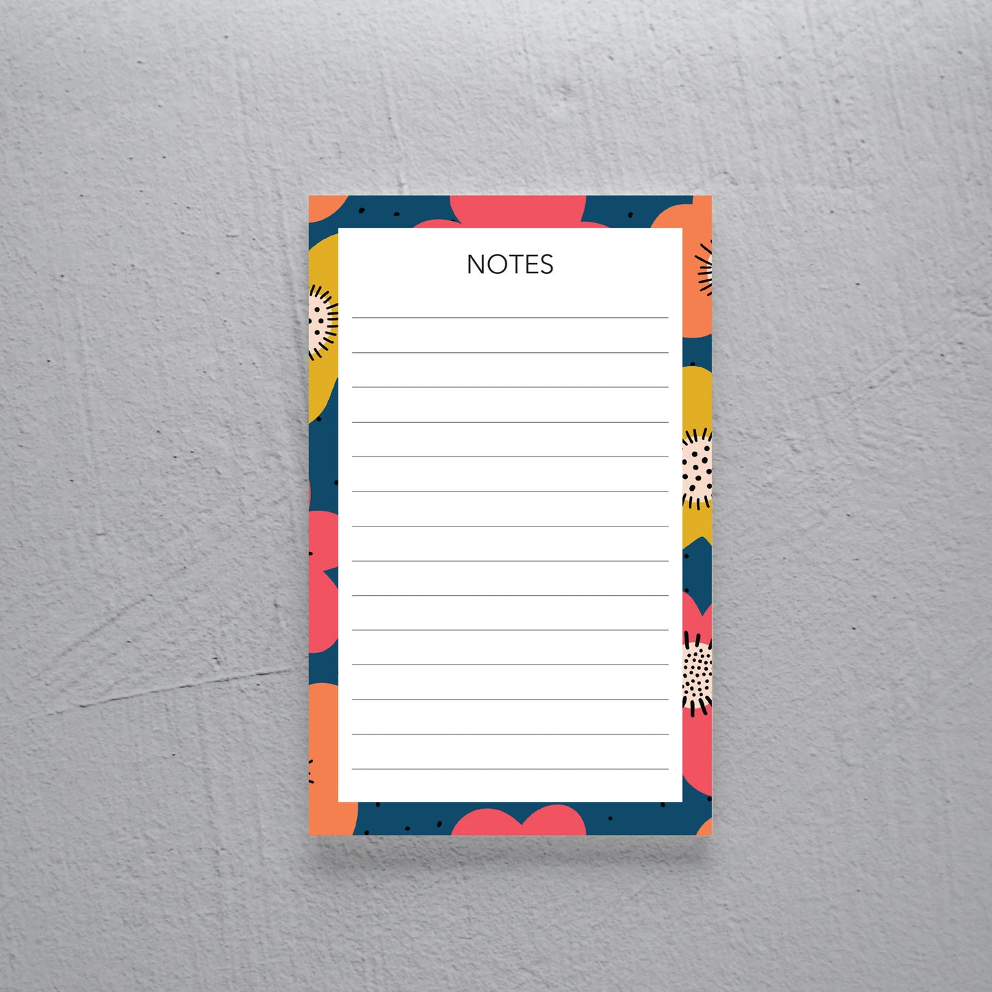 Blooms Notepad - 5x8 - 50 Pages