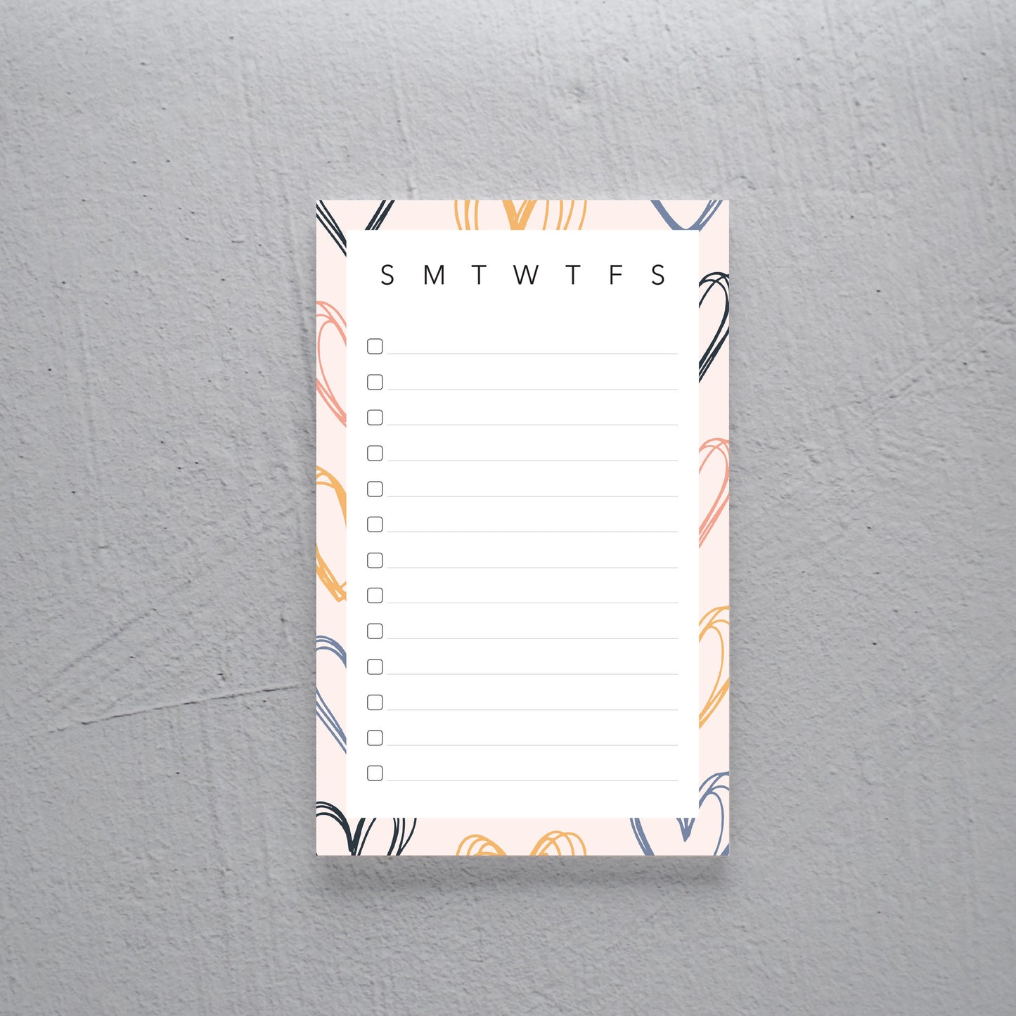 Hearts Notepad - 5x8 - 50 Pages