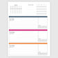 The Works Horizontal Weekly Planner - Begonia