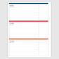 The Academic Horizontal Planner - Blooms