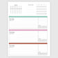 The Works Horizontal Weekly Planner - Palms