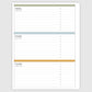 The Academic Horizontal Planner - Stripes