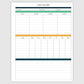 The Academic Horizontal Planner - Emerald