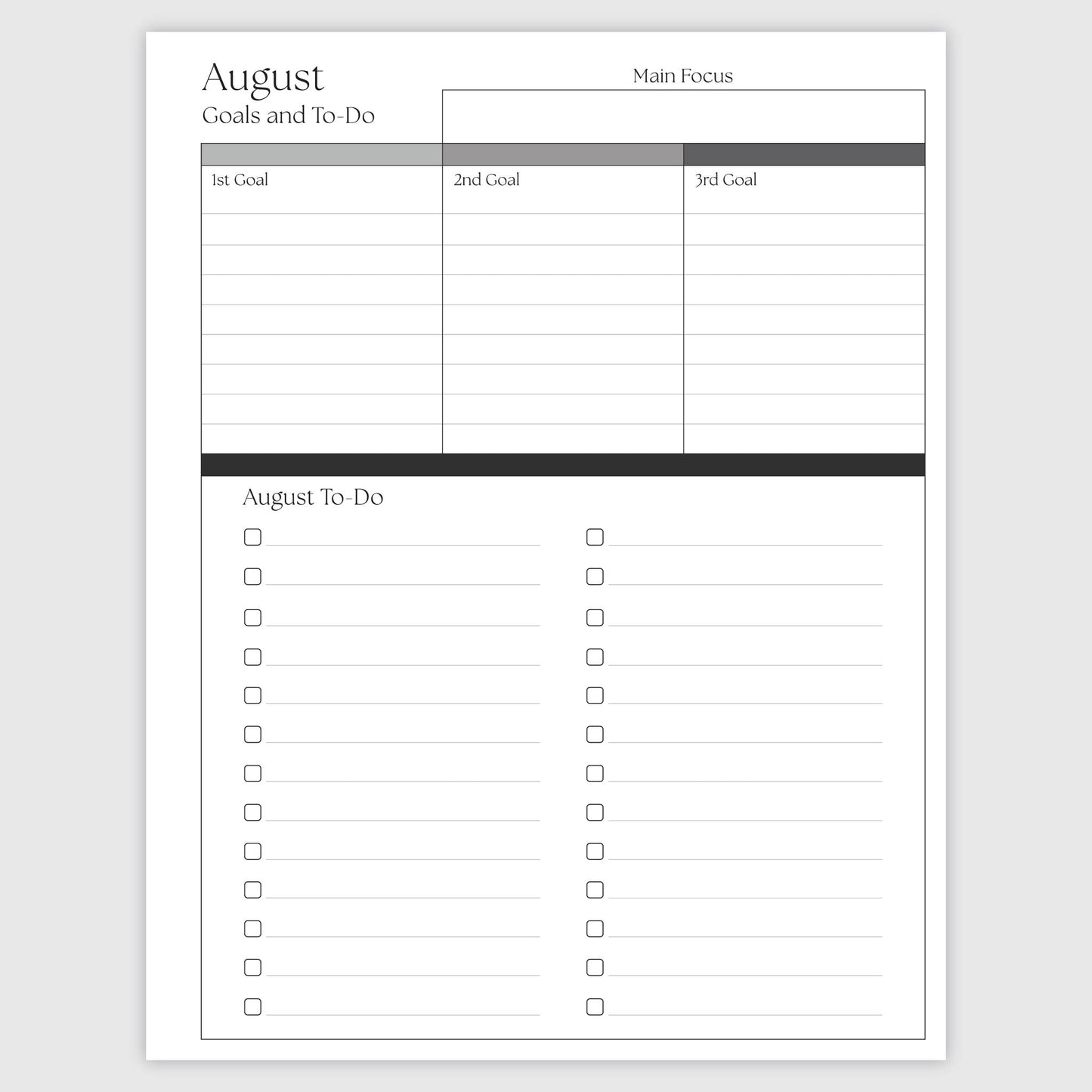 The Works Horizontal Weekly Planner - Midnight