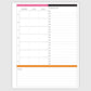 The Works Vertical Hourly Planner - Bliss