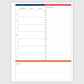 The Works Vertical Hourly Planner - Blooms