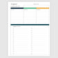 The Academic Horizontal Planner - Emerald