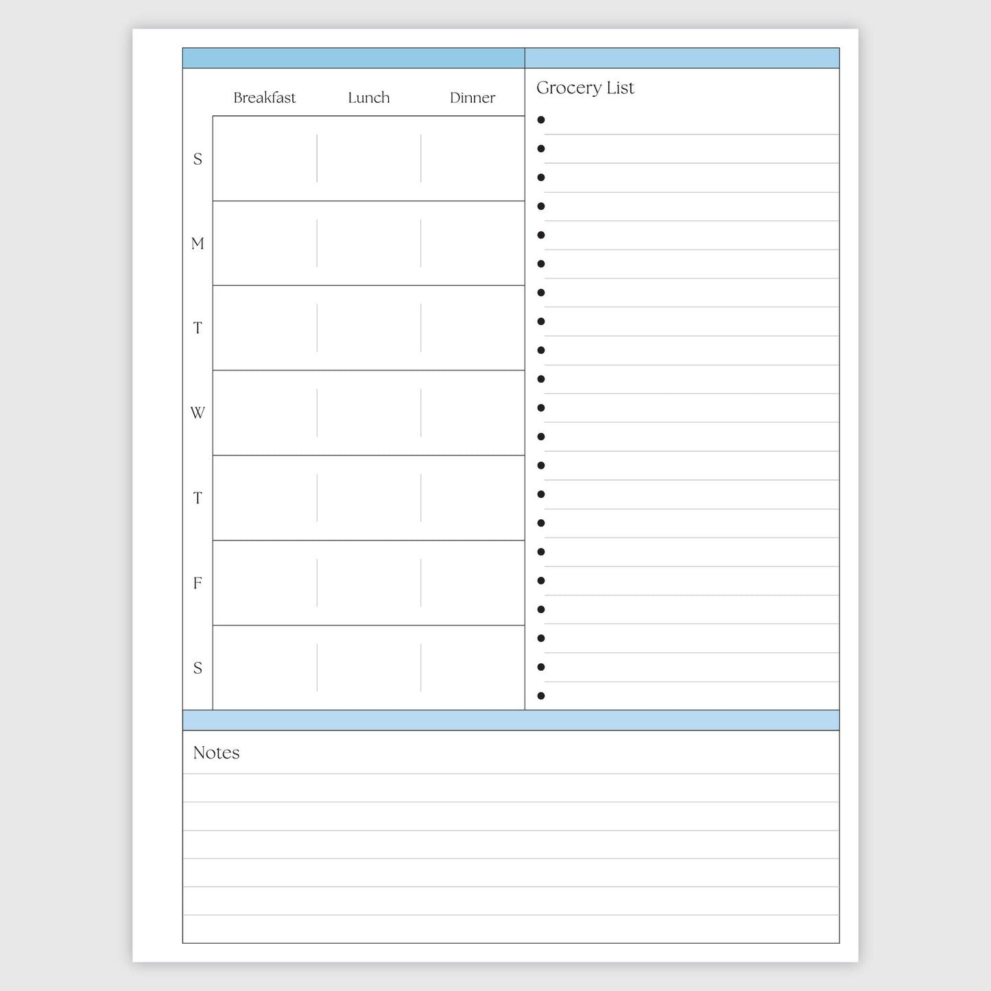 The Works Vertical Hourly Planner - Oasis