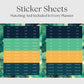 The Academic Horizontal Planner - Emerald