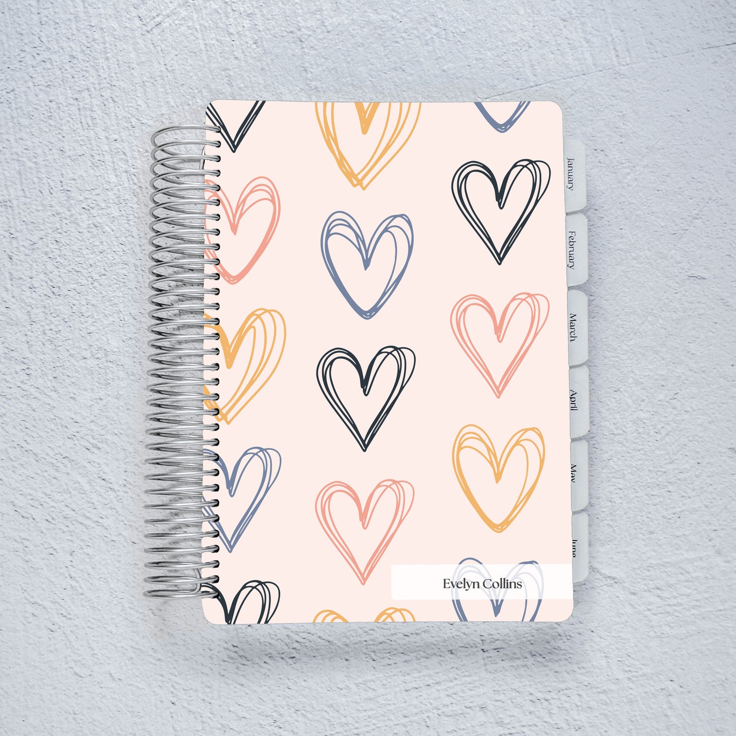 The Works Horizontal Weekly Planner - Hearts