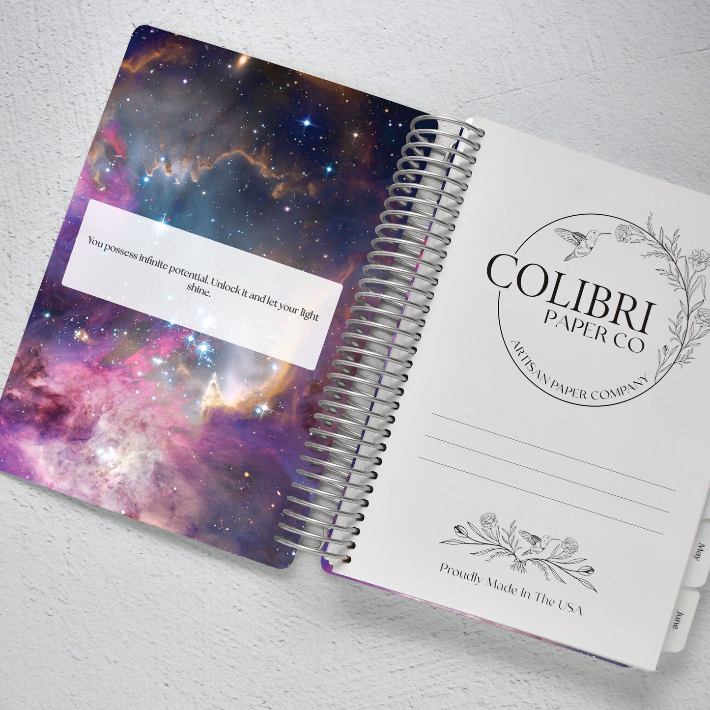The Works Horizontal Weekly Planner - Galaxy