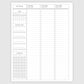 The Works Vertical Weekly Planner - Chamomile
