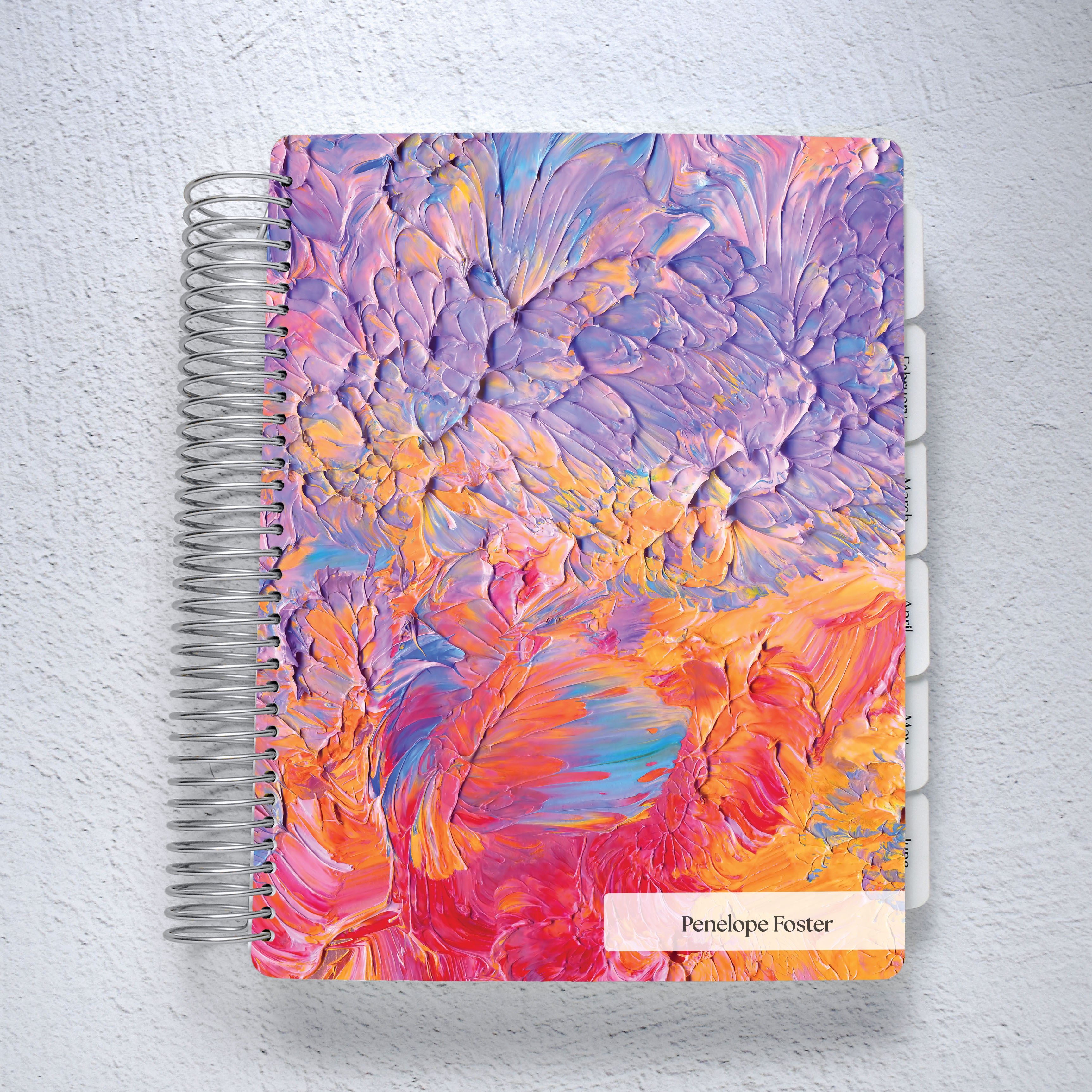 The Works Acrylic - Vertical Weekly Planner Personalized - Colibri Paper Co