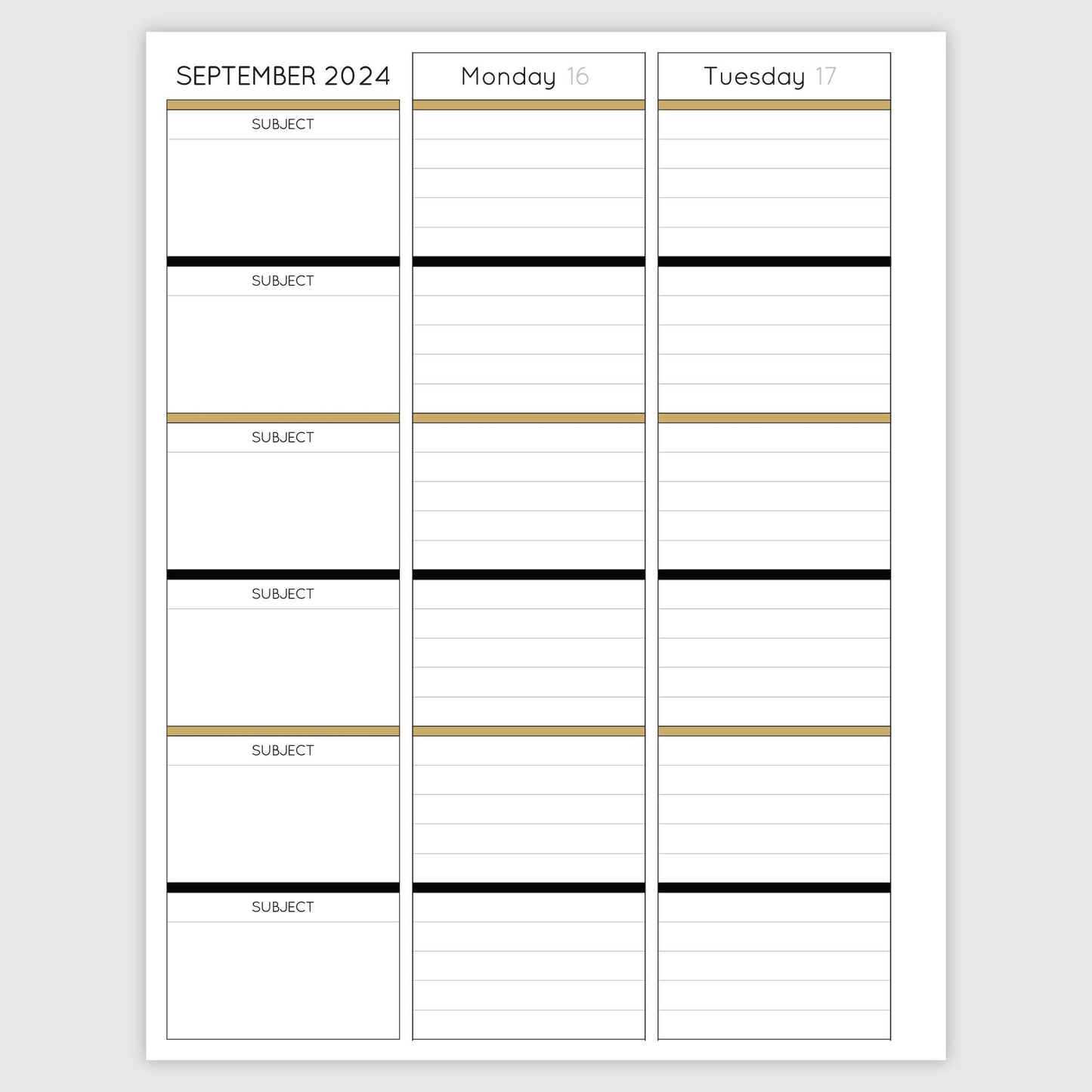 The Teacher Planner - Geo Abstract