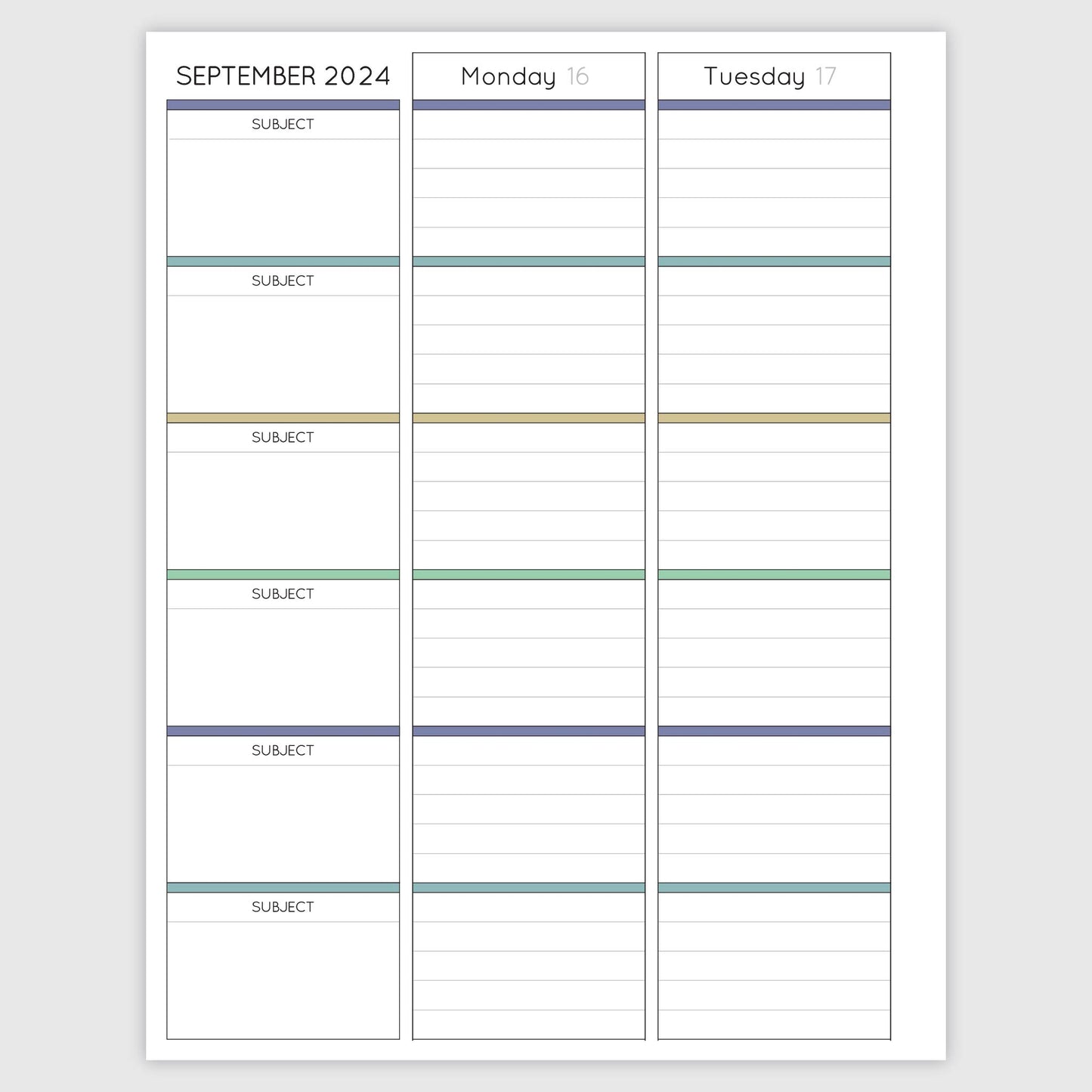 The Teacher Planner - Mariposa