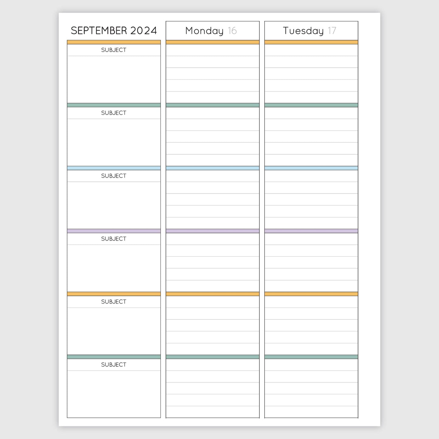 The Teacher Planner - Patchwork