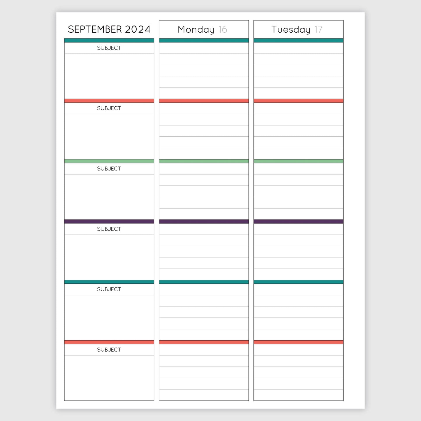 The Teacher Planner - Tropic