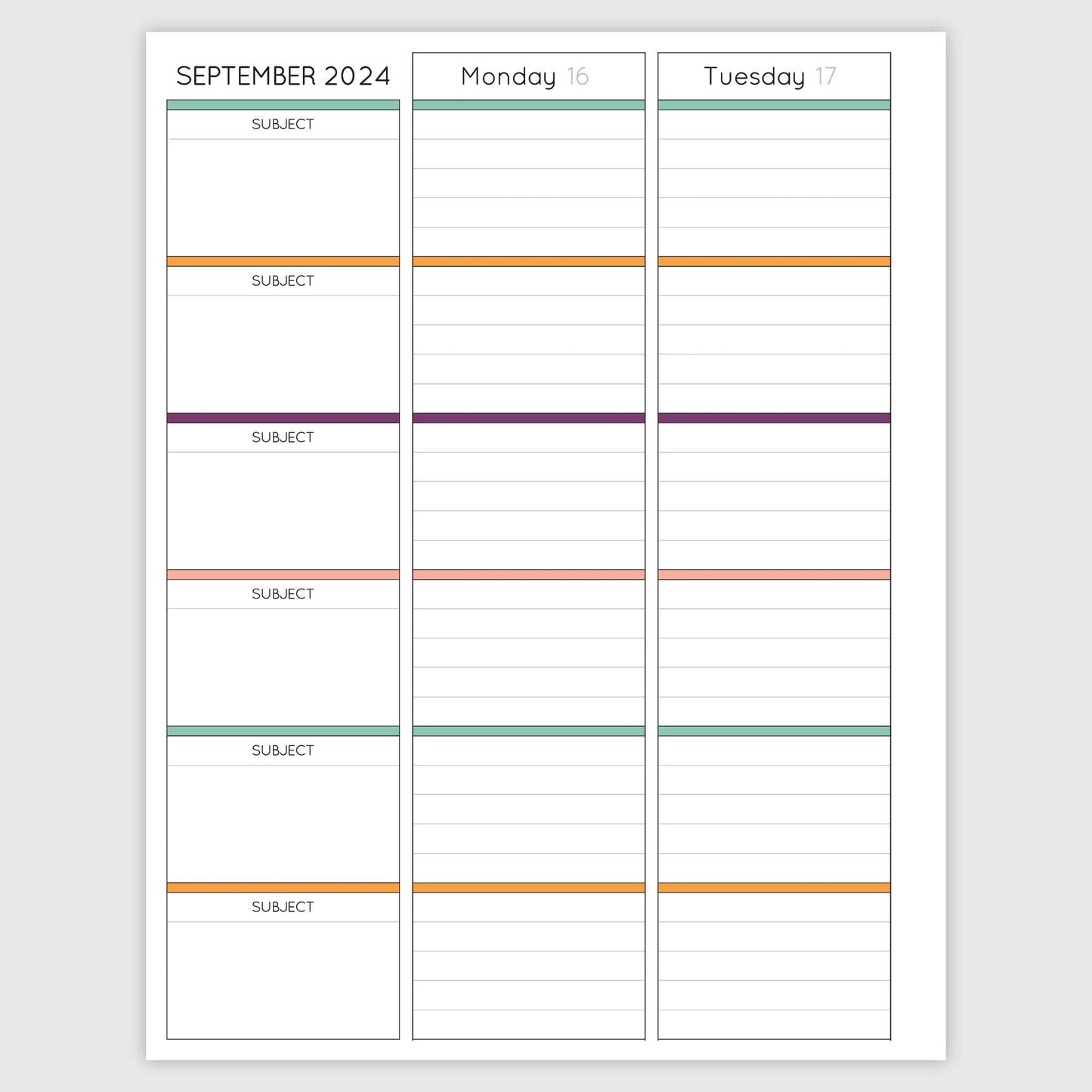 The Teacher Planner - Whimsical